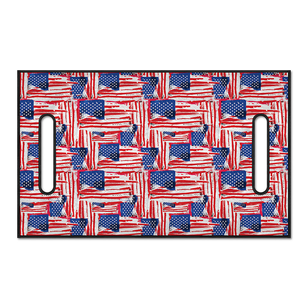 Abstract American Flag Print Golf Cart Seat Cover