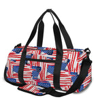 Abstract American Flag Print Gym Bag