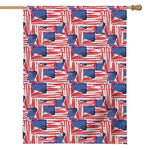 Abstract American Flag Print House Flag