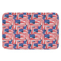 Abstract American Flag Print Indoor Door Mat