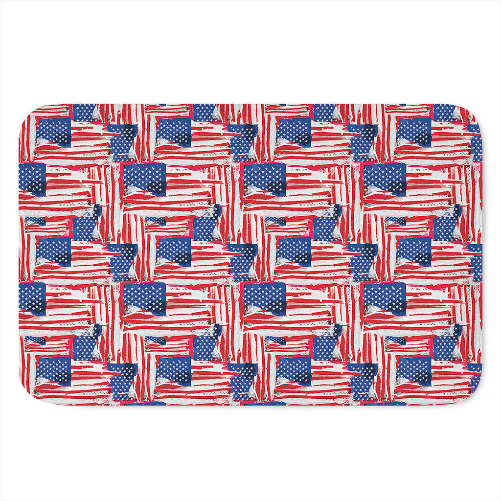 Abstract American Flag Print Indoor Door Mat