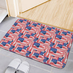 Abstract American Flag Print Indoor Door Mat