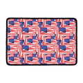 Abstract American Flag Print Kitchen Mat