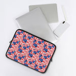 Abstract American Flag Print Laptop Sleeve