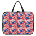 Abstract American Flag Print Laptop Sleeve With Handle