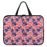 Abstract American Flag Print Laptop Sleeve With Handle