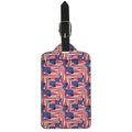 Abstract American Flag Print Luggage Tag