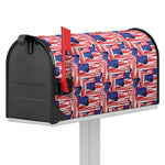 Abstract American Flag Print Mailbox Cover