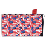 Abstract American Flag Print Mailbox Cover