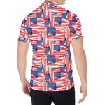 Abstract American Flag Print Men's Shirt