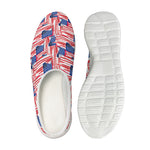 Abstract American Flag Print Mesh Casual Shoes
