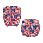 Abstract American Flag Print Office Chair Cover