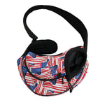 Abstract American Flag Print Pet Sling Carrier