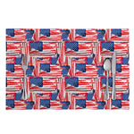 Abstract American Flag Print Placemat