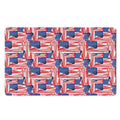 Abstract American Flag Print Polyester Doormat
