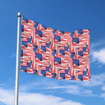 Abstract American Flag Print Polyester Flag