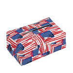 Abstract American Flag Print Rectangle Tissue Box Cover