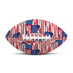 Abstract American Flag Print Rugby Ball