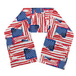 Abstract American Flag Print Scarf