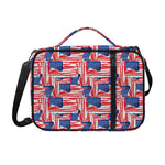 Abstract American Flag Print Shoulder Strap Bible Bag