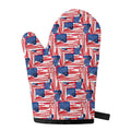 Abstract American Flag Print Single Oven Mitt