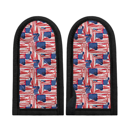 Abstract American Flag Print Skillet Handle Cover