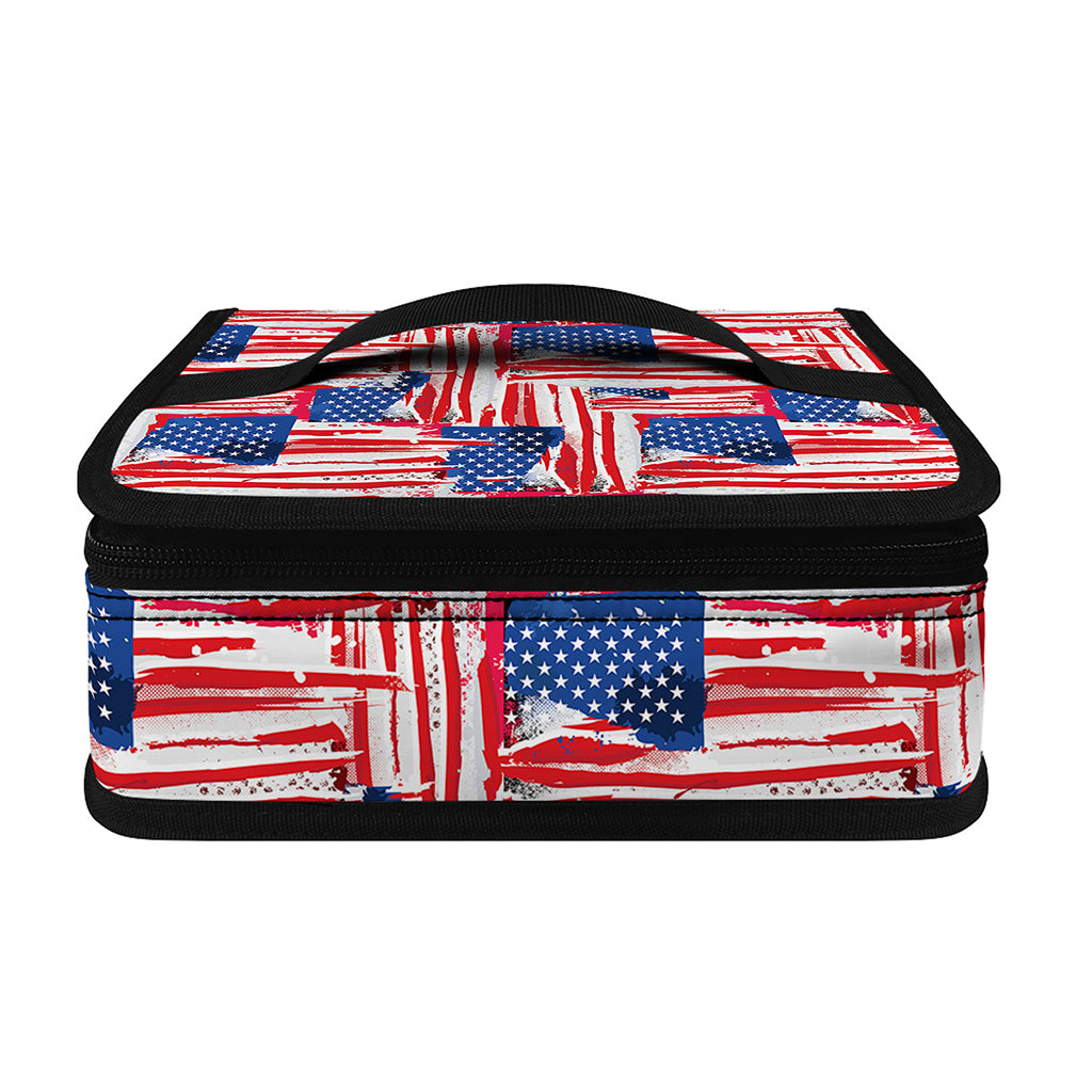 Abstract American Flag Print Small Lunch Bag