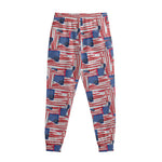 Abstract American Flag Print Sweatpants