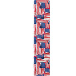 Abstract American Flag Print Table Runner