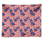 Abstract American Flag Print Tapestry