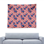 Abstract American Flag Print Tapestry