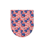 Abstract American Flag Print Toilet Lid Cover