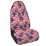Abstract American Flag Print Waterproof Car Seat Cover
