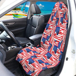 Abstract American Flag Print Waterproof Car Seat Cover