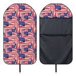 Abstract American Flag Print Waterproof Car Seat Cover