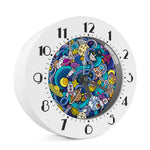 Abstract Cartoon Galaxy Space Print Alarm Clock