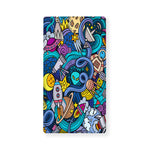 Abstract Cartoon Galaxy Space Print Baby Crib Sheet