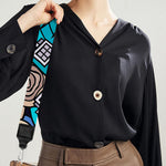 Abstract Cartoon Galaxy Space Print Bag Strap