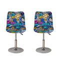 Abstract Cartoon Galaxy Space Print Bar Stool Covers
