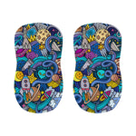 Abstract Cartoon Galaxy Space Print Bar Stool Covers