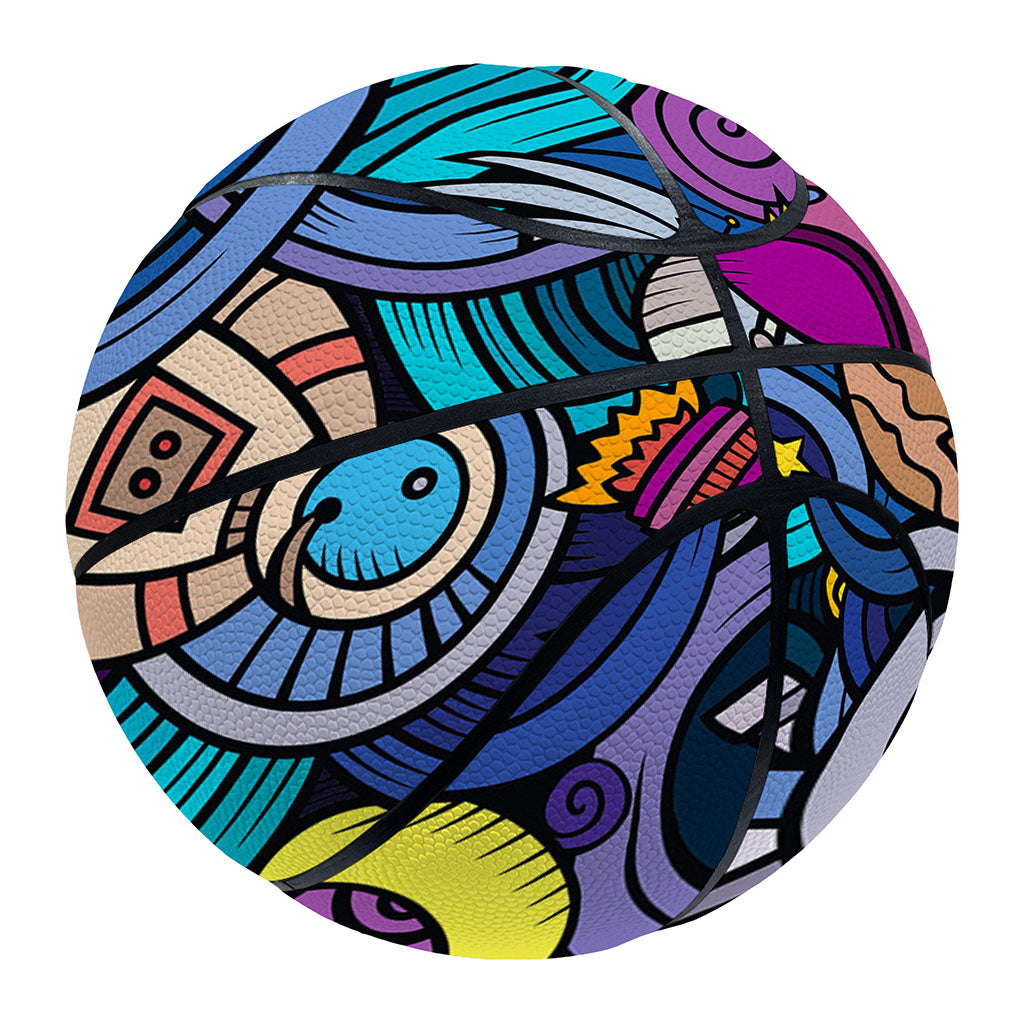 Abstract Cartoon Galaxy Space Print Basketball