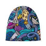 Abstract Cartoon Galaxy Space Print Beanie