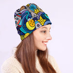 Abstract Cartoon Galaxy Space Print Beanie