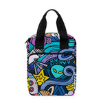 Abstract Cartoon Galaxy Space Print Bible Tote Bag