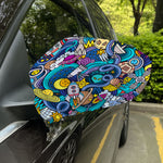 Abstract Cartoon Galaxy Space Print Car Side Mirror Covers