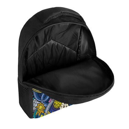 Abstract Cartoon Galaxy Space Print Casual Backpack