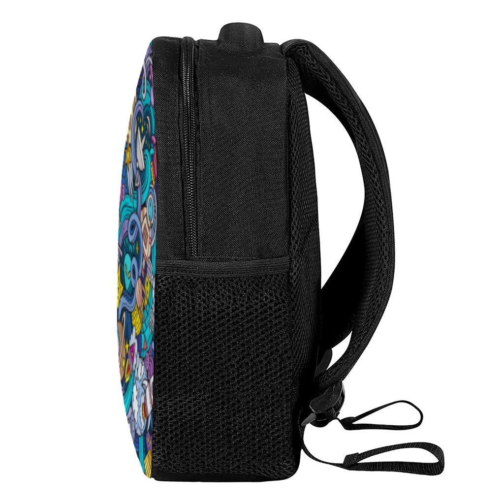 Abstract Cartoon Galaxy Space Print Casual Backpack