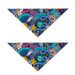 Abstract Cartoon Galaxy Space Print Dog Bandana