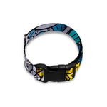 Abstract Cartoon Galaxy Space Print Dog Collar