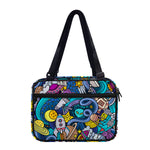 Abstract Cartoon Galaxy Space Print Double Strap Bible Bag